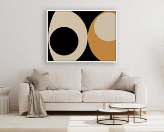 Full Circle framed horizontal large canvas wall art piece for sale at Vybe Interior