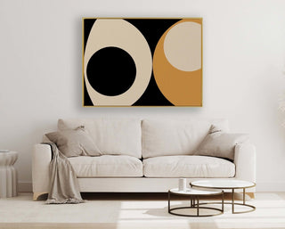 Full Circle framed horizontal canvas wall art piece for sale at Vybe Interior