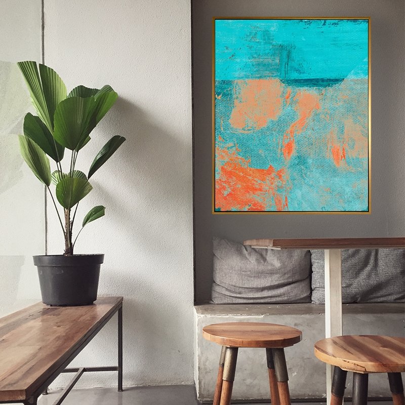 Ghost Ship framed vertical canvas wall art piece for sale at Vybe Interior