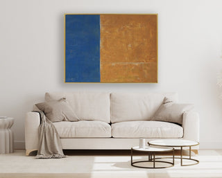 Gold Rush 1 framed horizontal canvas wall art piece for sale at Vybe Interior