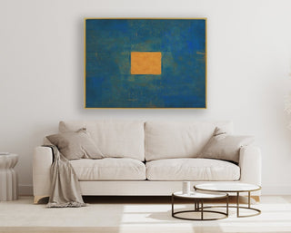 Gold Rush 3 framed horizontal canvas wall art piece for sale at Vybe Interior