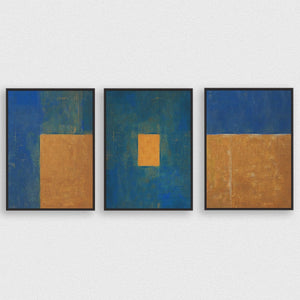 Gold Rush Canvas (Set of 3) - Vybe Interior