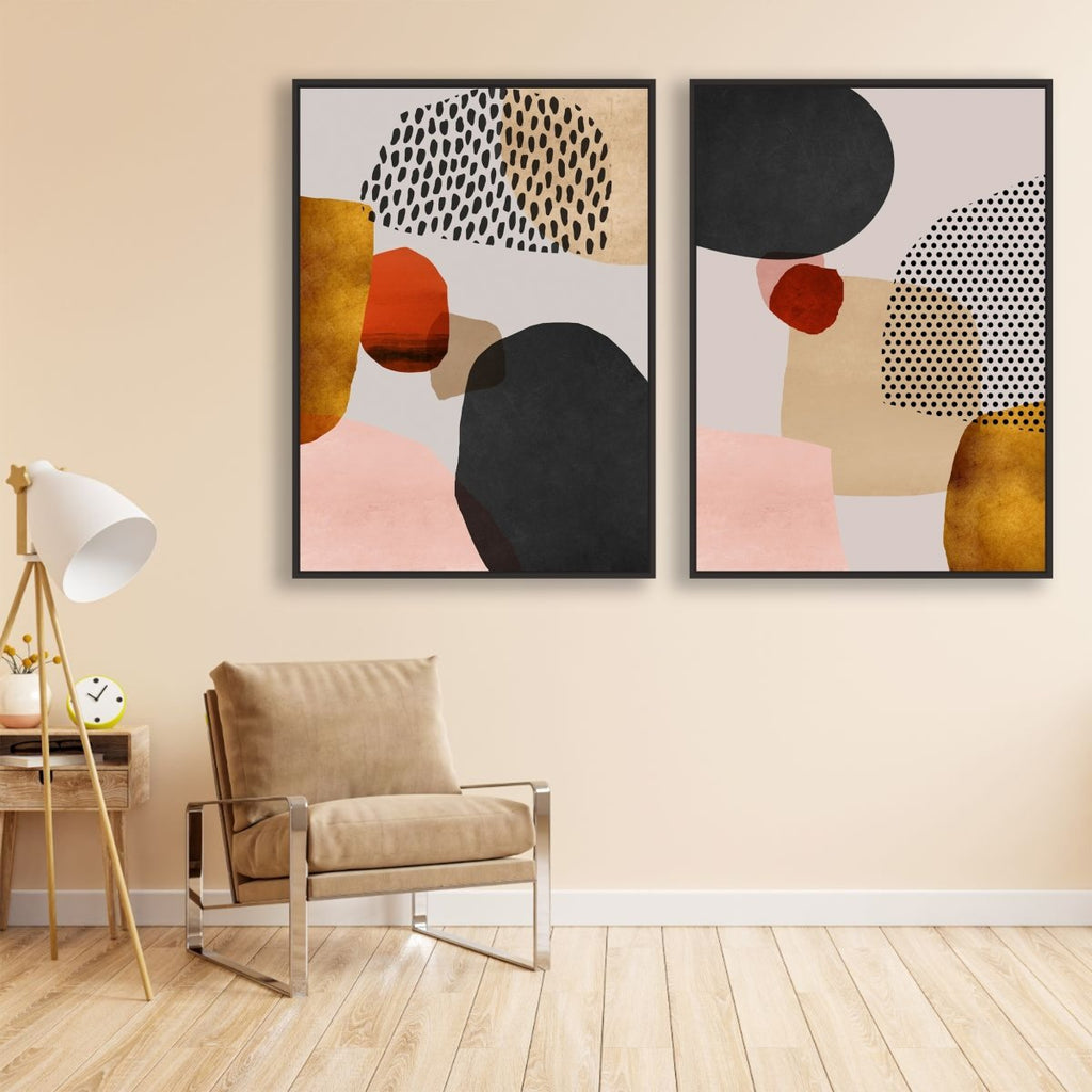 Happiness Canvas (Set of 2) - NEW! - Vybe Interior