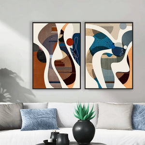 In Motion framed 2 piece canvas wall art piece for sale at Vybe Interior