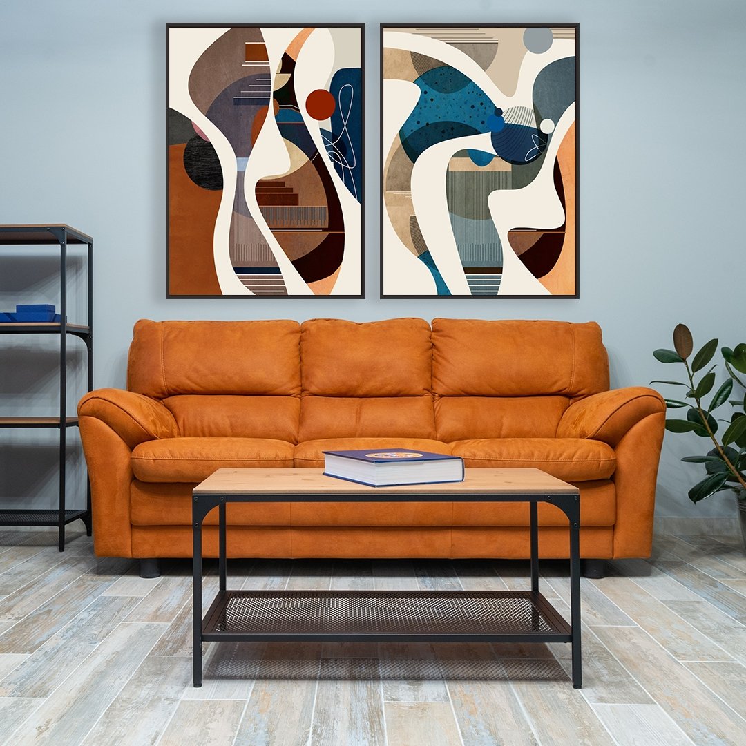 In Motion framed 2 piece canvas wall art piece for sale at Vybe Interior