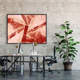 Iron Foundry framed horizontal canvas wall art piece for sale at Vybe Interior