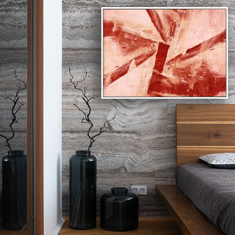 Iron Foundry framed vertical canvas wall art piece for sale at Vybe Interior