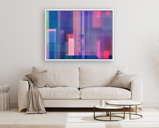 Life is Blurry framed horizontal large canvas wall art piece for sale at Vybe Interior