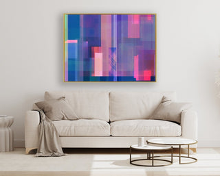 Life is Blurry framed horizontal canvas wall art piece for sale at Vybe Interior
