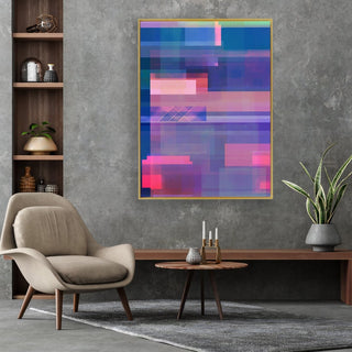 Life is Blurry framed vertical canvas wall art piece for sale at Vybe Interior