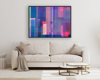 Life is Blurry framed horizontal canvas wall art piece for sale at Vybe Interior