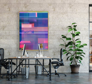 Life is Blurry framed vertical canvas wall art piece for sale at Vybe Interior