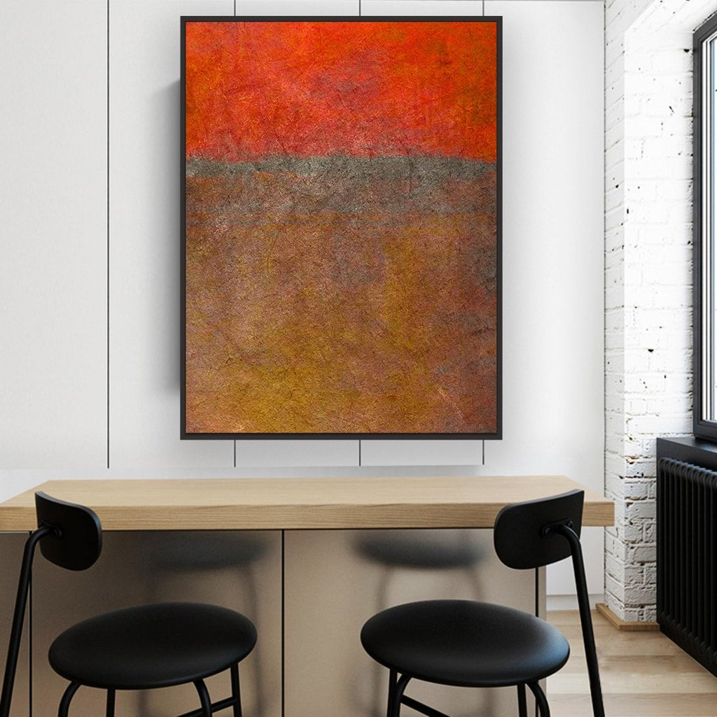 Mystic River 2 framed vertical canvas wall art piece for sale at Vybe Interior