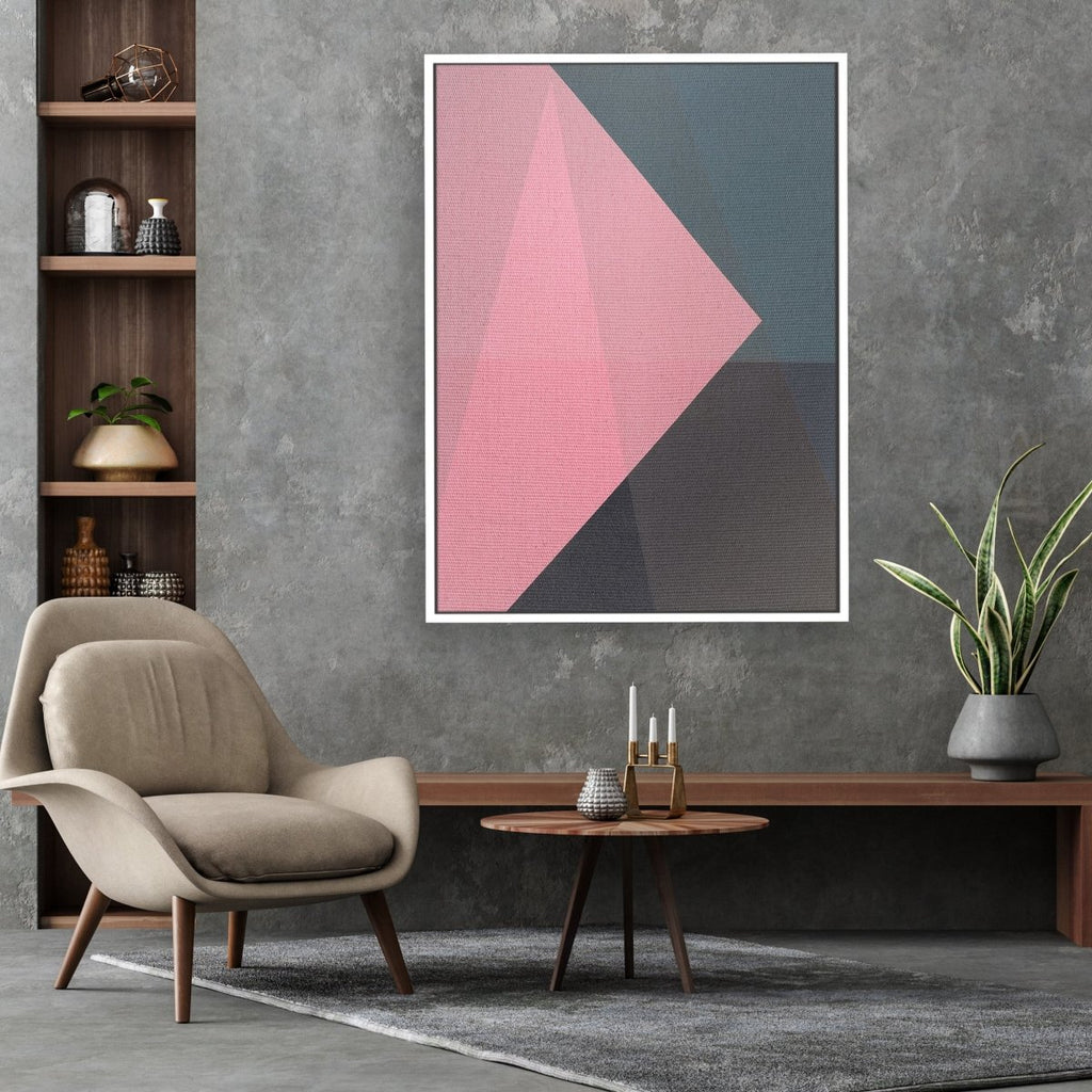 Outspoken framed vertical large canvas wall art piece for sale at Vybe Interior