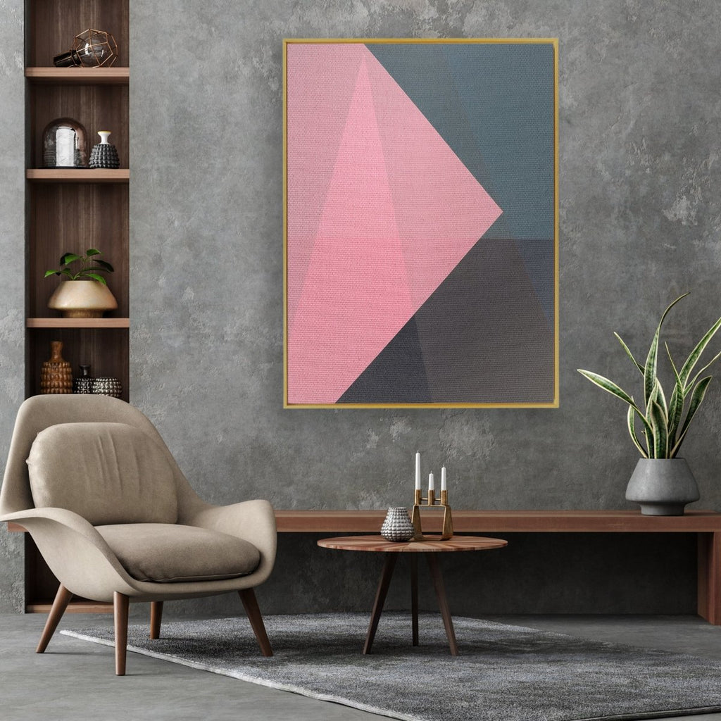 Outspoken framed vertical canvas wall art piece for sale at Vybe Interior