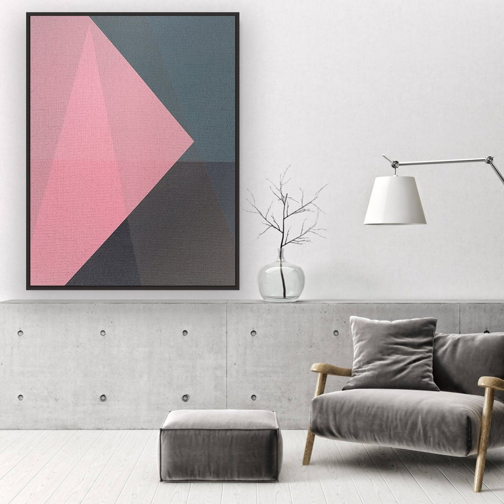 Outspoken framed vertical canvas wall art piece for sale at Vybe Interior