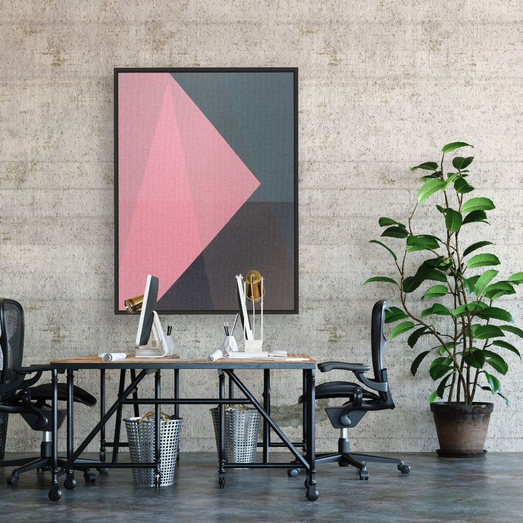 Outspoken framed vertical canvas wall art piece for sale at Vybe Interior