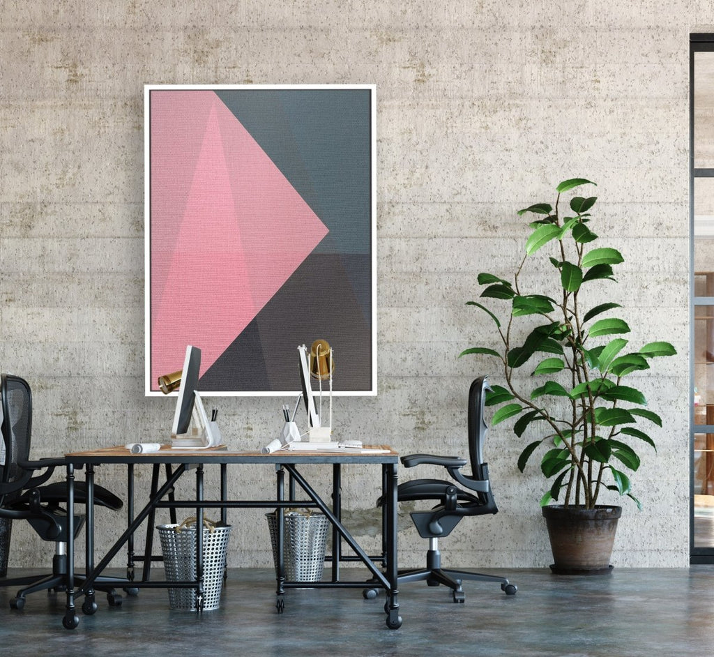 Outspoken framed vertical large canvas wall art piece for sale at Vybe Interior