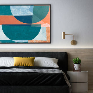 Partition framed horizontal canvas wall art piece for sale at Vybe Interior