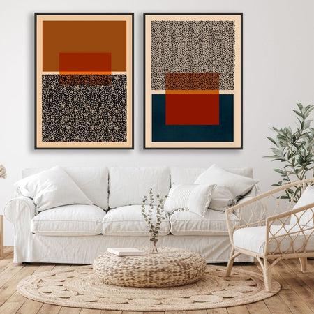 Patterns Canvas - 2-piece Canvas Wall Art - Vybe Interior