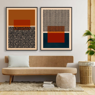 Patterns Canvas - 2-piece Canvas Wall Art - Vybe Interior