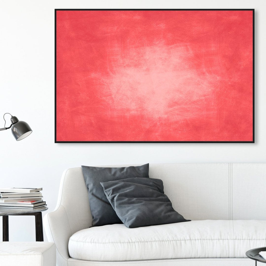 Pink Sun framed vertical canvas wall art piece for sale at Vybe Interior