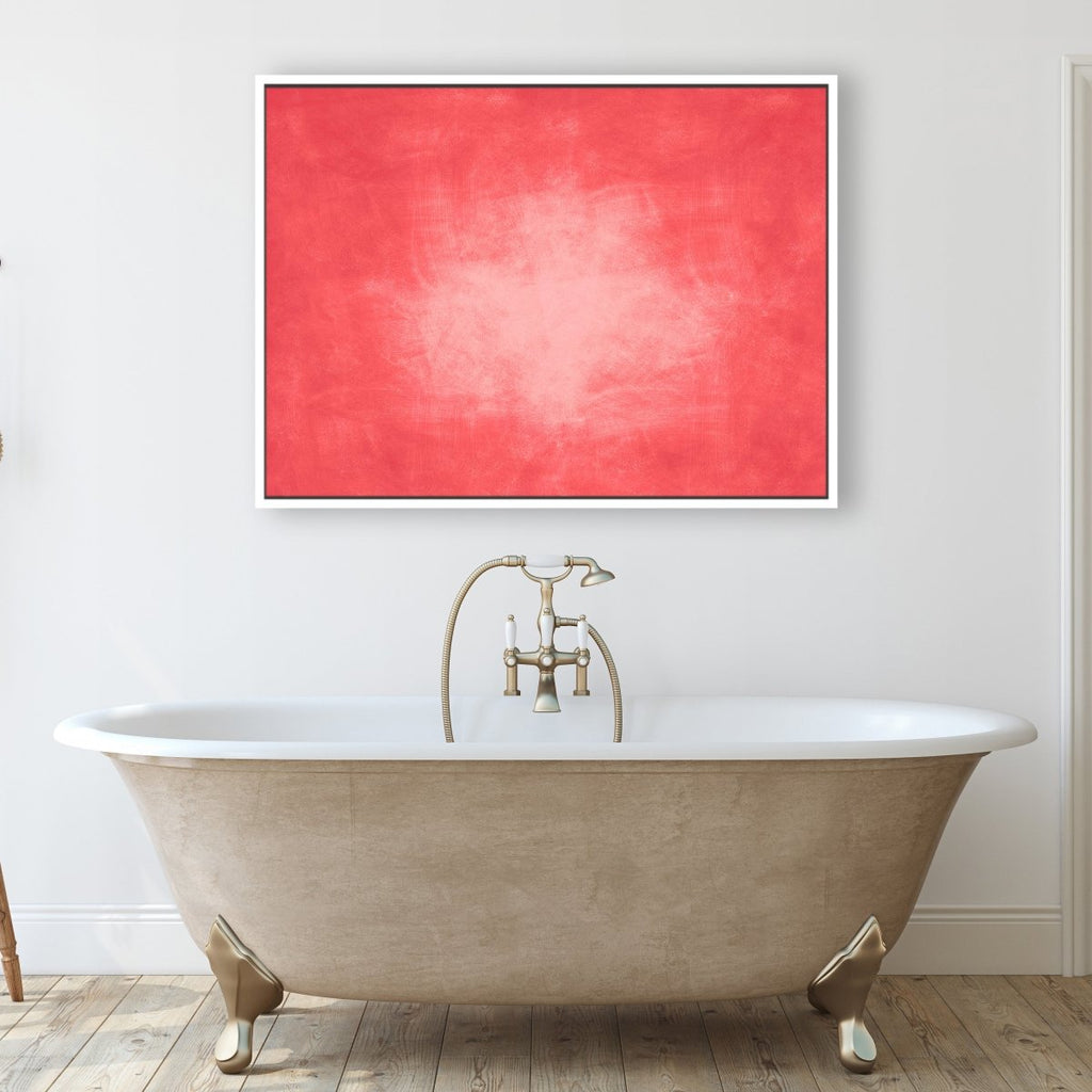 Pink Sun framed horizontal canvas wall art piece for sale at Vybe Interior