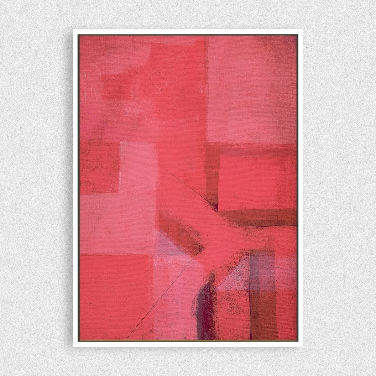 Pink Universe framed horizontal canvas wall art piece for sale at Vybe Interior
