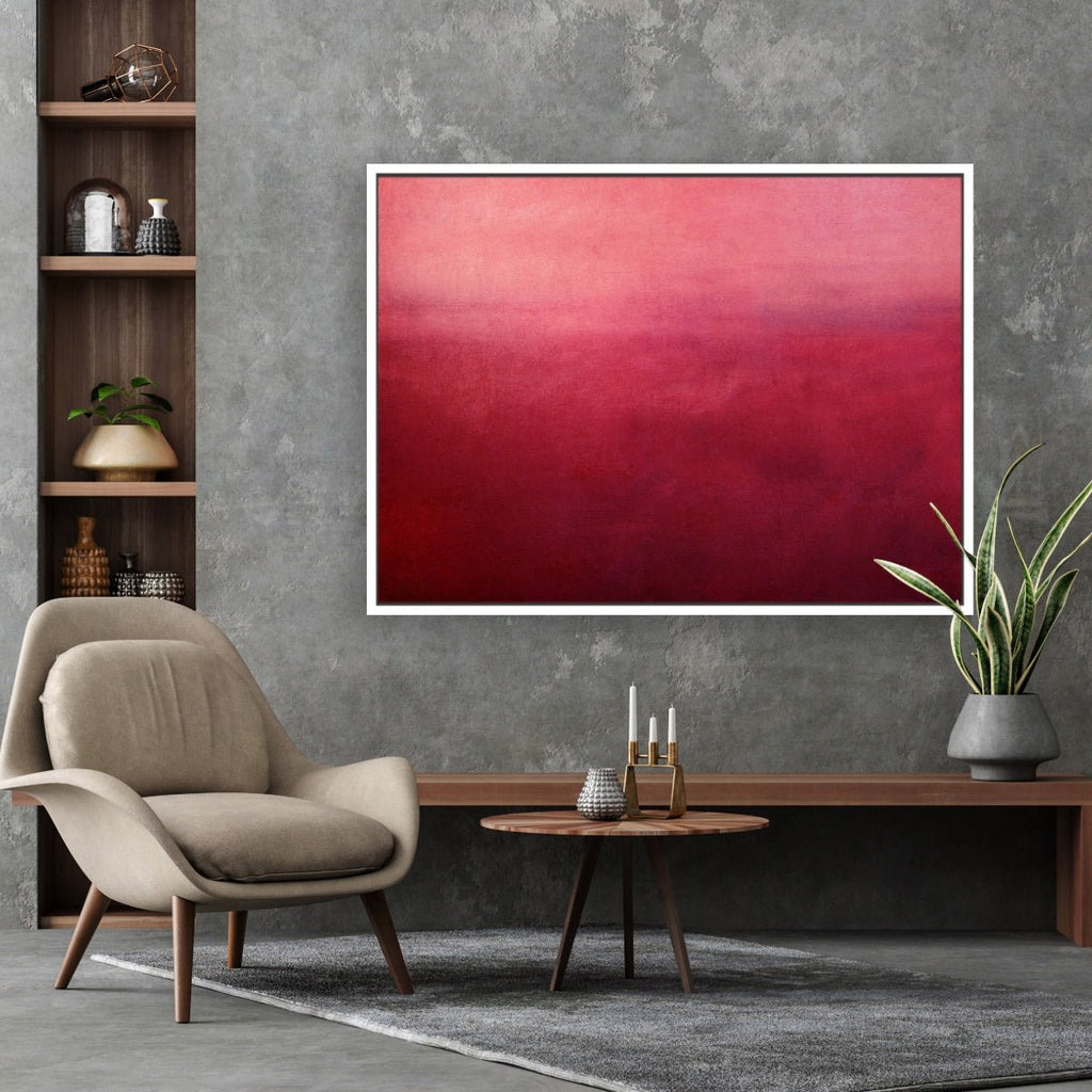 Purple Desert framed vertical canvas wall art piece for sale at Vybe Interior