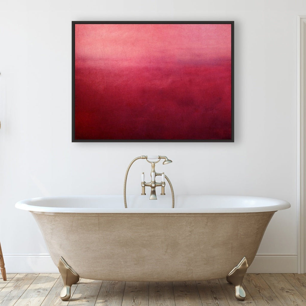 Purple Desert framed vertical canvas wall art piece for sale at Vybe Interior