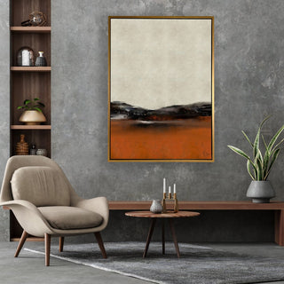 Quiet Moment framed horizontal canvas wall art piece for sale at Vybe Interior