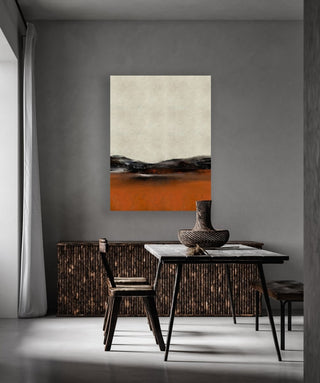 Quiet Moment framed vertical canvas wall art piece for sale at Vybe Interior