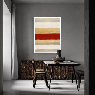 Red Tide framed horizontal canvas wall art piece for sale at Vybe Interior