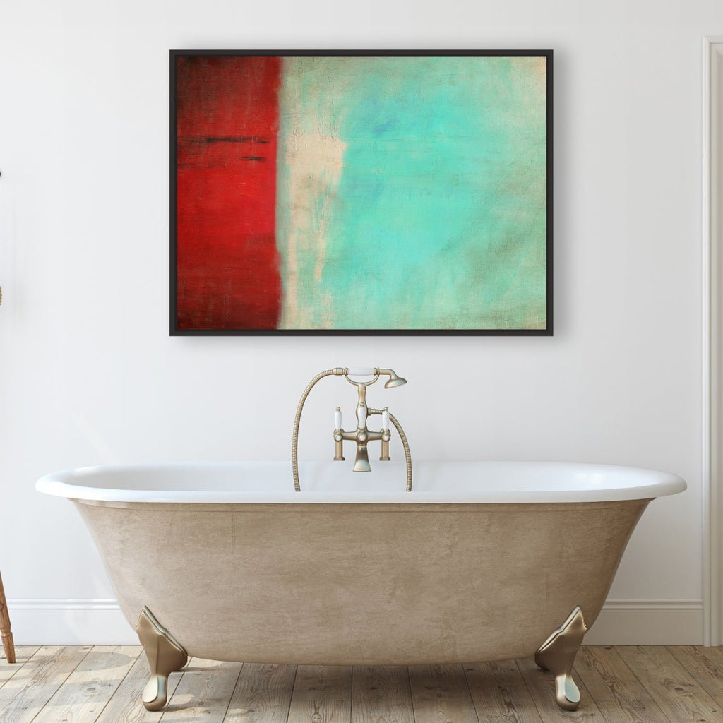 Sable Rouge 1 framed horizontal canvas wall art piece for sale at Vybe Interior