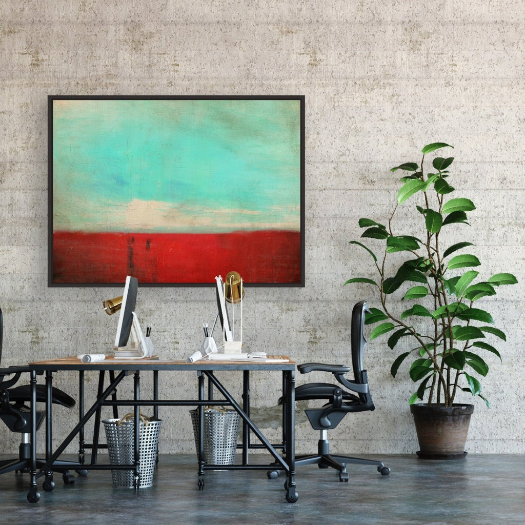 Sable Rouge 2 framed horizontal canvas wall art piece for sale at Vybe Interior