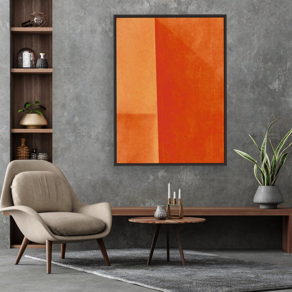 Sailing on Fire framed vertical canvas wall art piece for sale at Vybe Interior