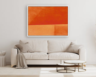 Sailing on Fire framed horizontal large canvas wall art piece for sale at Vybe Interior