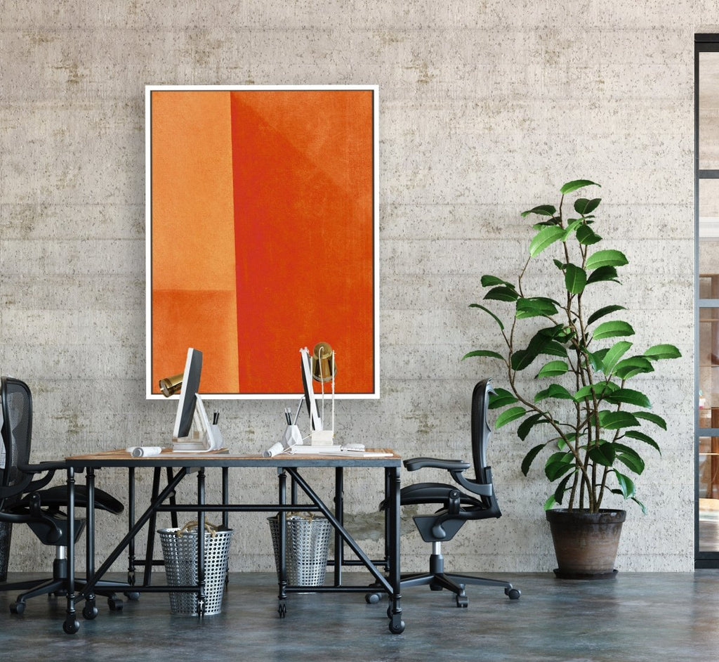 Sailing on Fire framed vertical large canvas wall art piece for sale at Vybe Interior