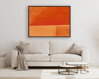 Sailing on Fire framed horizontal canvas wall art piece for sale at Vybe Interior