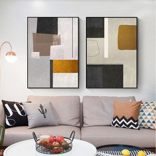 Scaffold framed 2 piece canvas wall art piece for sale at Vybe Interior