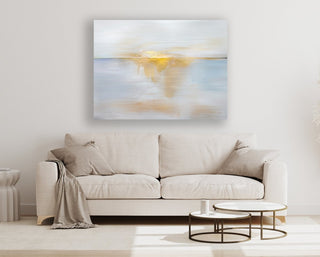 Sea and Sun framed horizontal canvas wall art piece for sale at Vybe Interior