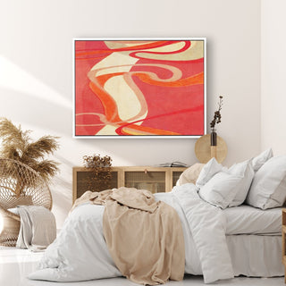 Serpientes framed horizontal canvas wall art piece for sale at Vybe Interior
