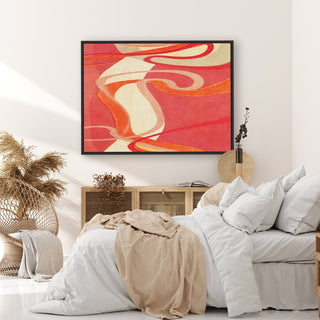 Serpientes framed horizontal canvas wall art piece for sale at Vybe Interior