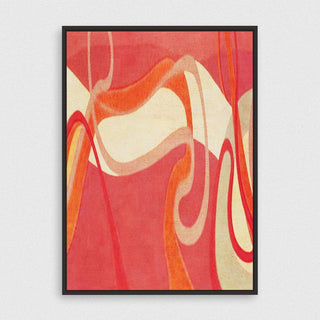 Serpientes framed vertical canvas wall art piece for sale at Vybe Interior