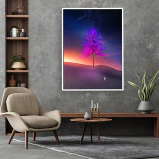 Shooting Star Canvas framed horizontal canvas wall art piece for sale at Vybe Interior