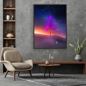Shooting Star Canvas framed vertical canvas wall art piece for sale at Vybe Interior