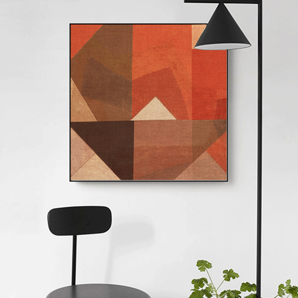 Soft Shapes framed canvas wall art piece for sale at Vybe Interior