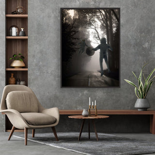 Stay Floating Canvas framed vertical canvas wall art piece for sale at Vybe Interior