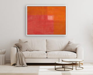 Sunshine 2 framed horizontal large canvas wall art piece for sale at Vybe Interior