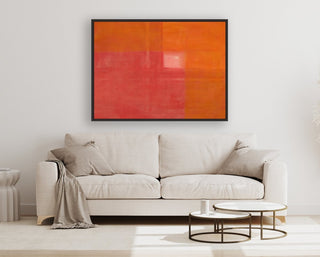 Sunshine 2 framed horizontal canvas wall art piece for sale at Vybe Interior